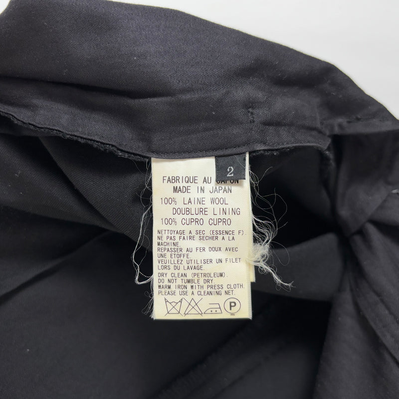 Yohji Yamamoto Y's Open Ring Waist Snaps Dress Pants