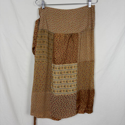 SS05 Comme des Garçons Floral Patchwork Wrap Skirt