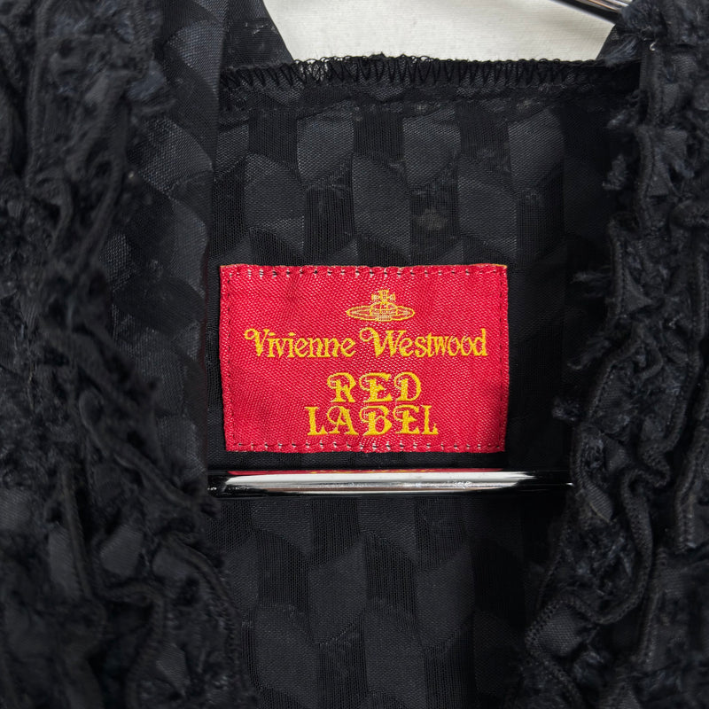 00s Vivienne Westwood Cropped Sheer Hooded Coat