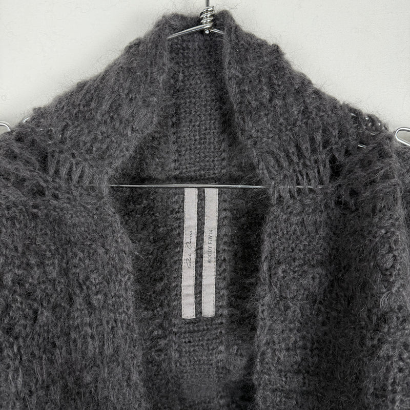FW14 Rick Owens “Moody” Knit Mohair Cardigan