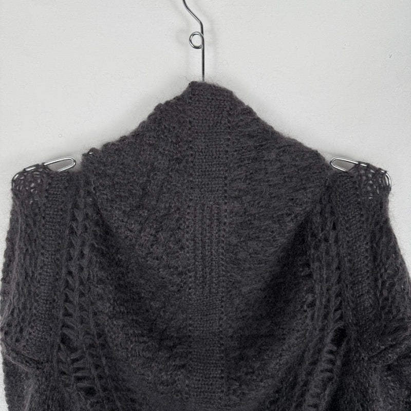 FW14 Rick Owens “Moody” Knit Mohair Cardigan