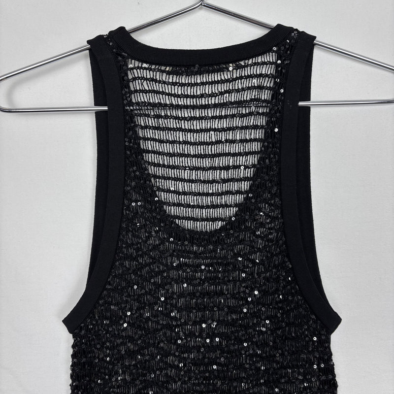 00s Balenciaga by Nicolas Ghesquiere Sequenced Knit Tank Top
