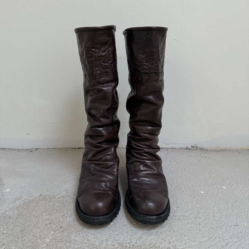00s Mihara Yasuhiro Wrinkled Boots