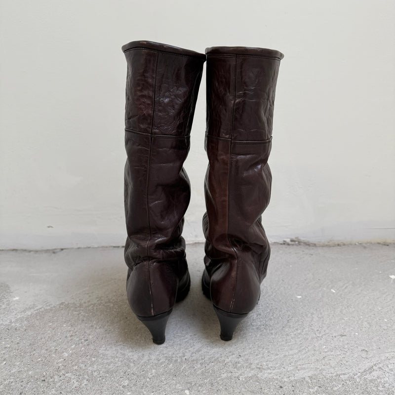 00s Mihara Yasuhiro Wrinkled Boots