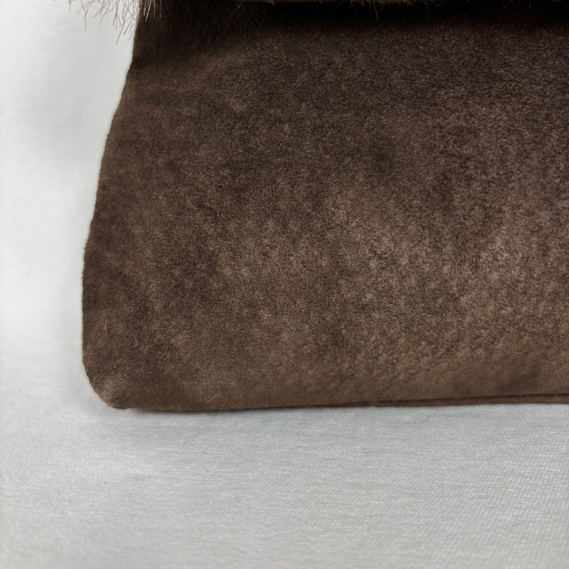 90s Miu Miu Faux Fur Suede Crossbody Bag