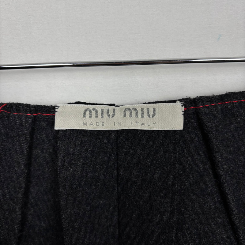 00s Miu Miu Wool Pencil Skirt