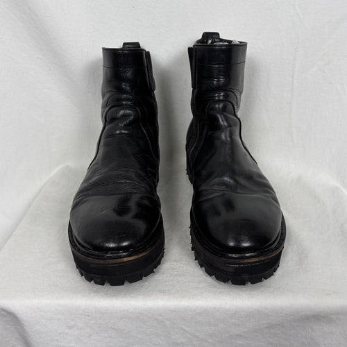 00s Rick Owens Leather Ankle Boots *Professionally Resold*