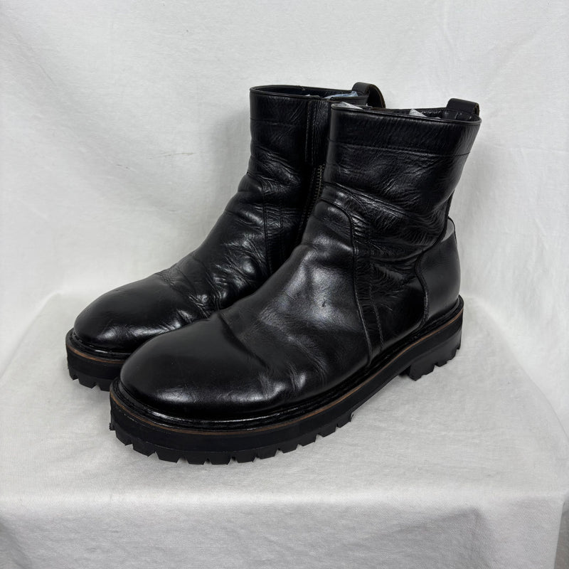 00s Rick Owens Leather Ankle Boots *Professionally Resold*