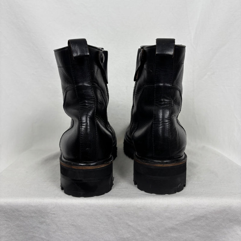 00s Rick Owens Leather Ankle Boots *Professionally Resold*