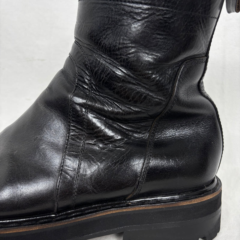 00s Rick Owens Leather Ankle Boots *Professionally Resold*