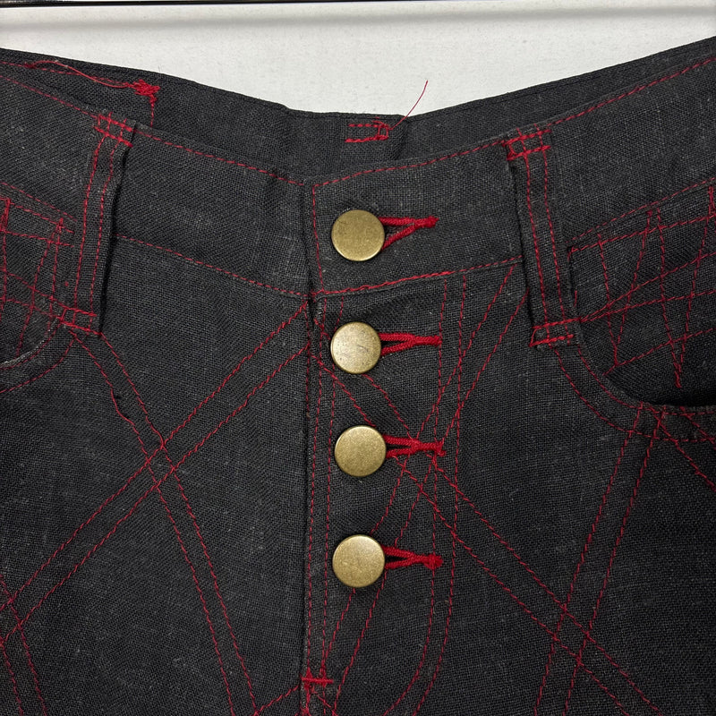 90s Christopher Nemeth 3D Plaid Capris