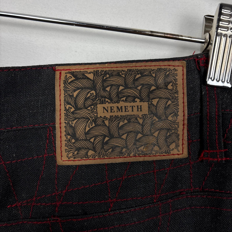 90s Christopher Nemeth 3D Plaid Capris