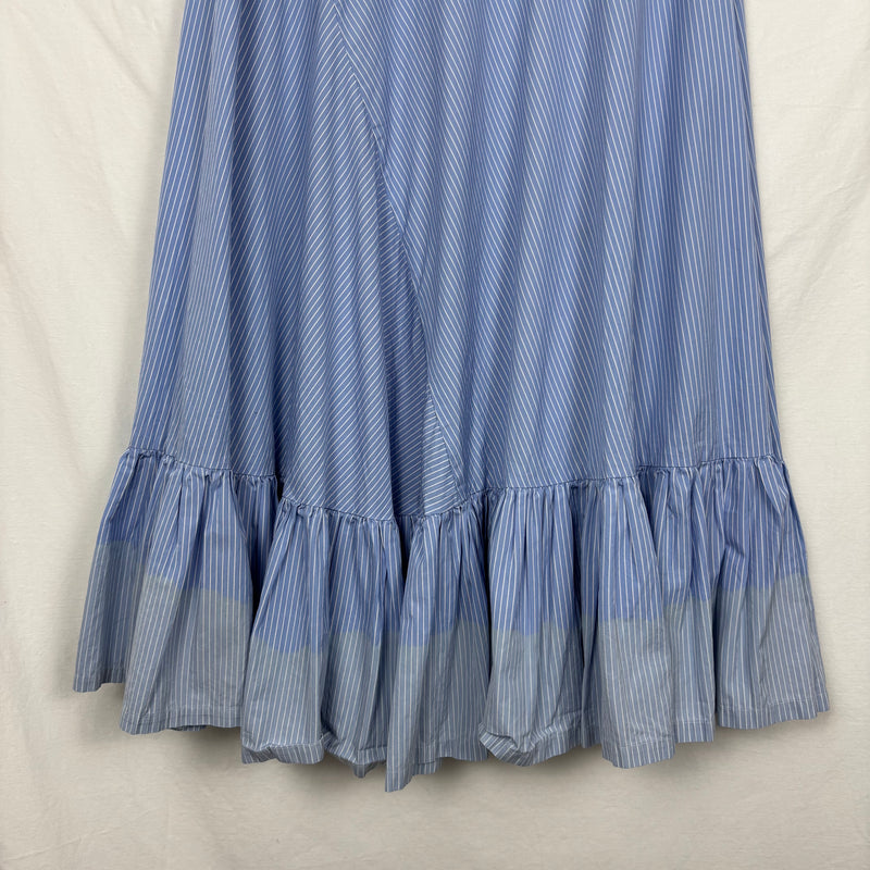 SS08 Comme Des Garçons Striped Ruffle Maxi Skirt