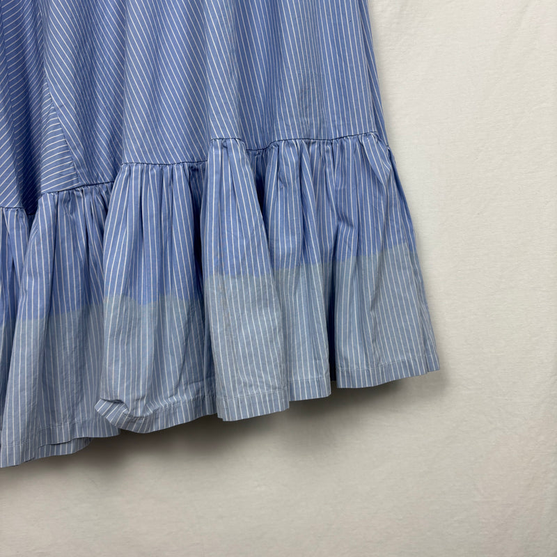 SS08 Comme Des Garçons Striped Ruffle Maxi Skirt