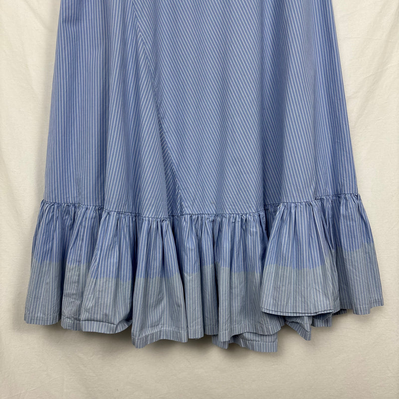 SS08 Comme Des Garçons Striped Ruffle Maxi Skirt