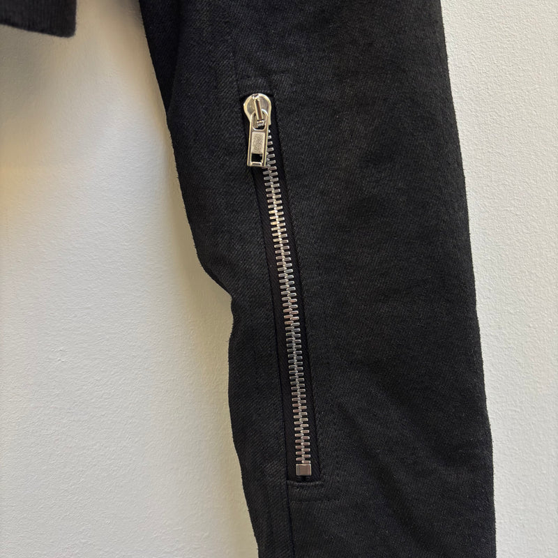 FW17 Rick Owens DRKSHDW Waxed Denim Cropped Bomber Jacket