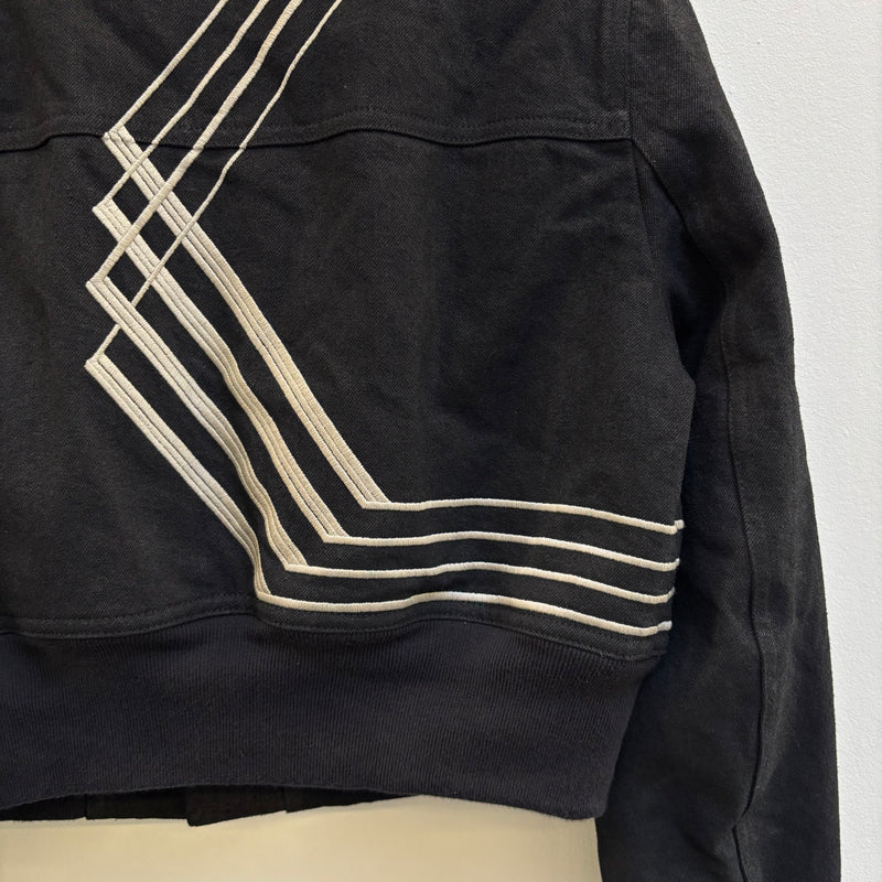 FW17 Rick Owens DRKSHDW Waxed Denim Cropped Bomber Jacket
