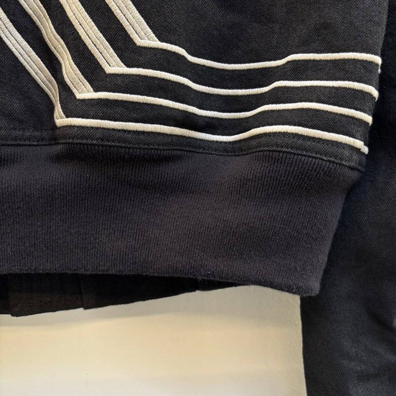 FW17 Rick Owens DRKSHDW Waxed Denim Cropped Bomber Jacket