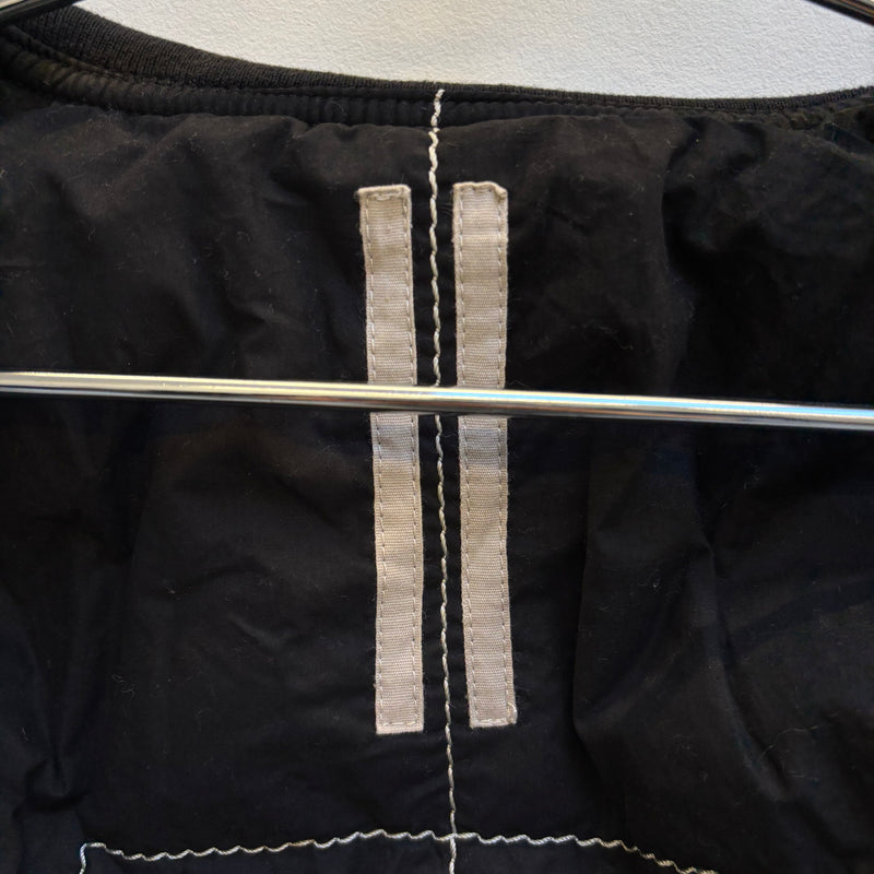 FW17 Rick Owens DRKSHDW Waxed Denim Cropped Bomber Jacket