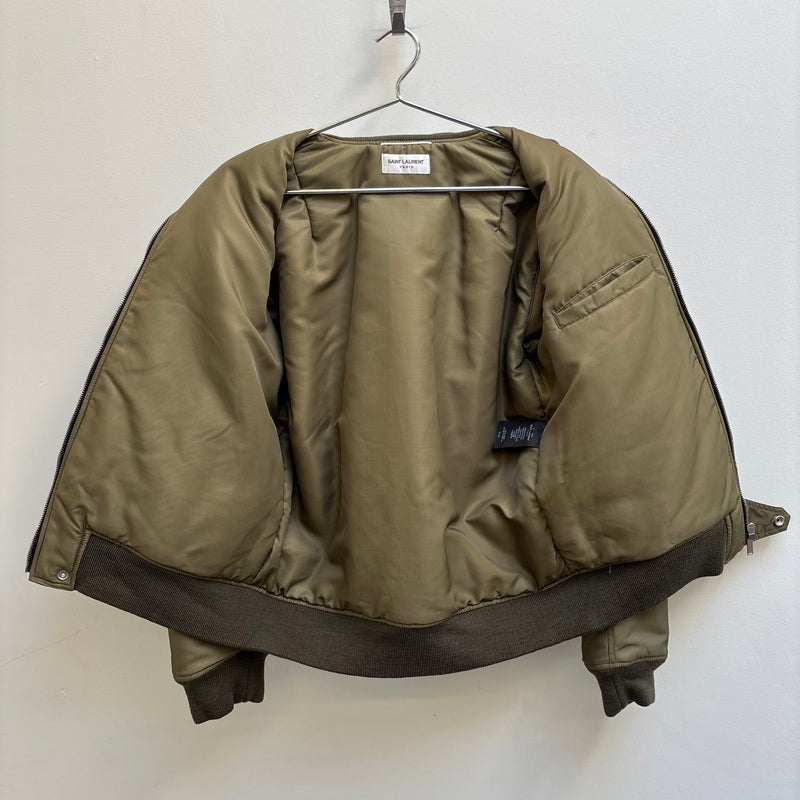 FW17 Yves Saint Laurent by Hedi Slimane Military Bomber Jacket