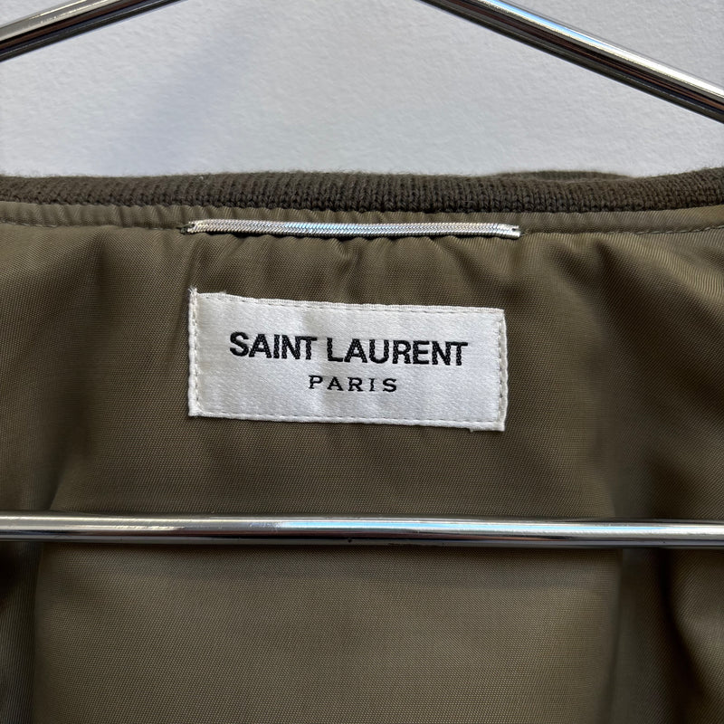 FW17 Yves Saint Laurent by Hedi Slimane Military Bomber Jacket