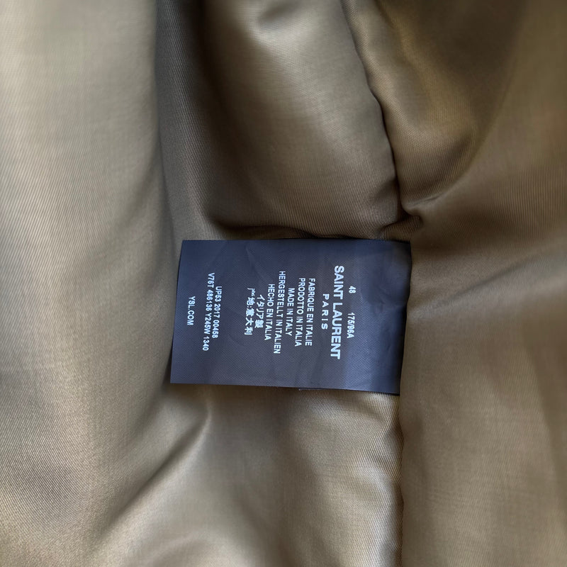 FW17 Yves Saint Laurent by Hedi Slimane Military Bomber Jacket