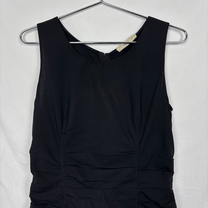 FW06 Prada Pleated Waist Sleeveless Wool Dress