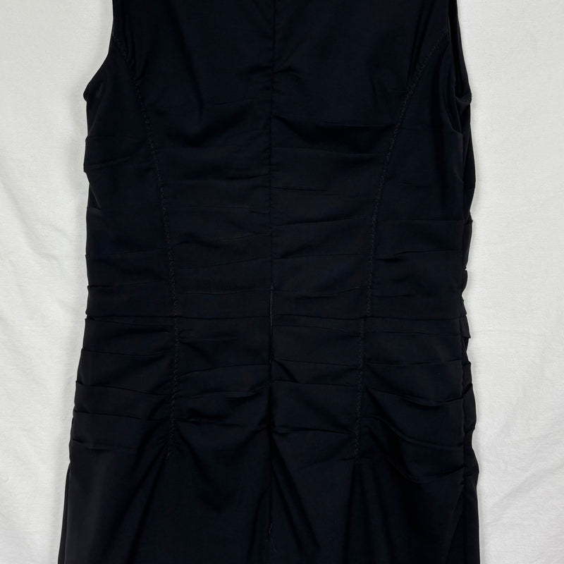 FW06 Prada Pleated Waist Sleeveless Wool Dress