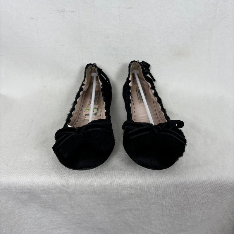 Miu Miu Fur Bow Ballet Flats