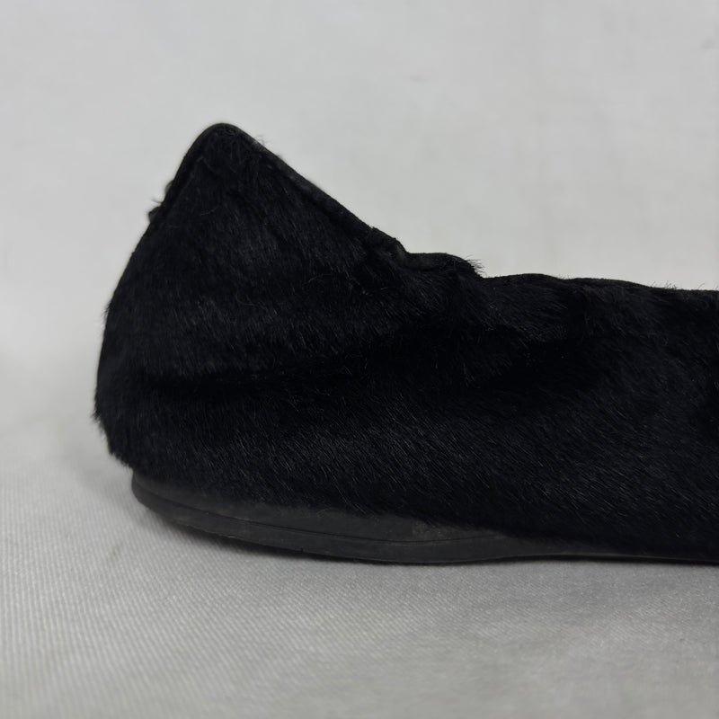 Miu Miu Fur Bow Ballet Flats