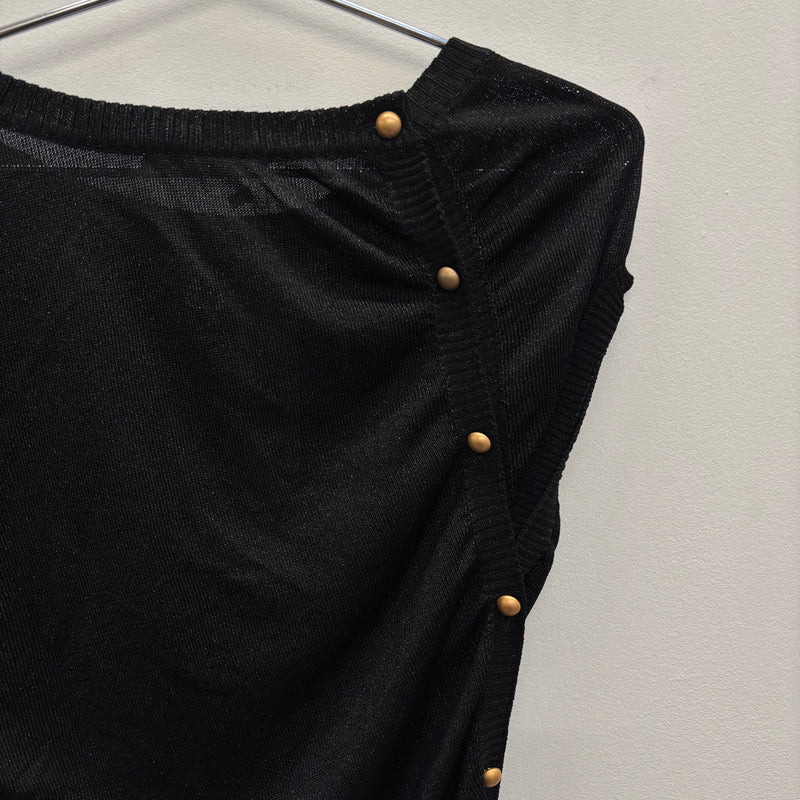 00s Alexander McQueen Asymmetric Button Up Dress