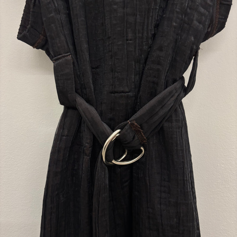 Jean Paul Gaultier Double Layered Belted Shirt
