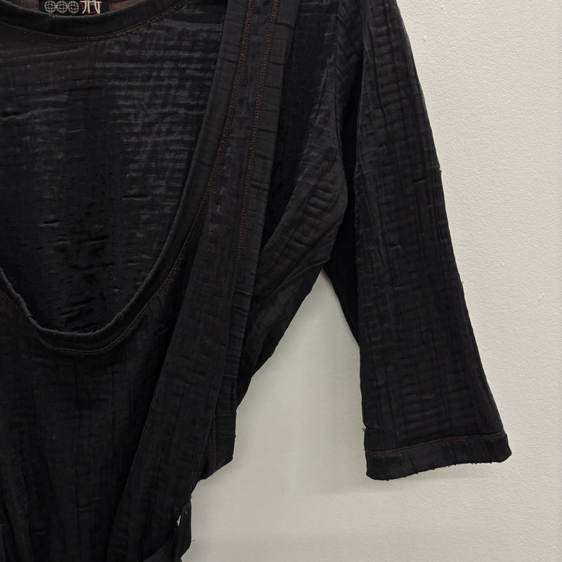 Jean Paul Gaultier Double Layered Belted Shirt