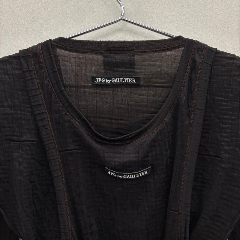 Jean Paul Gaultier Double Layered Belted Shirt