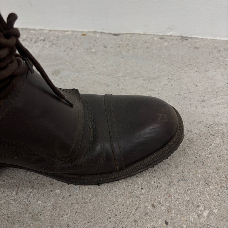 Dolce & Gabbana Buckled Lace Up Combat Boots