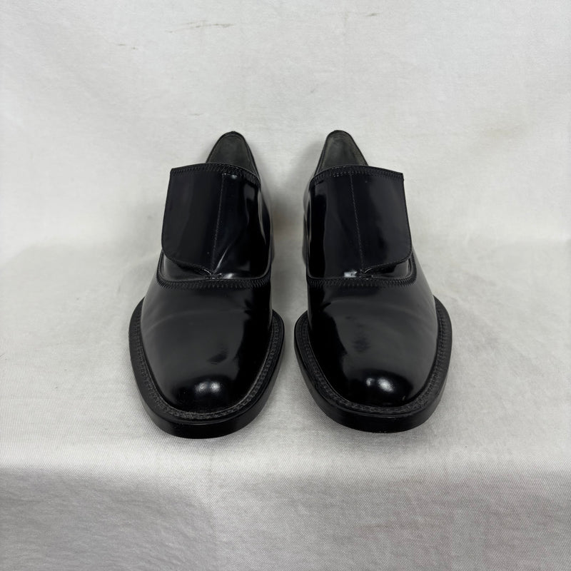 Prada Patent Leather Monk Strap Shoes