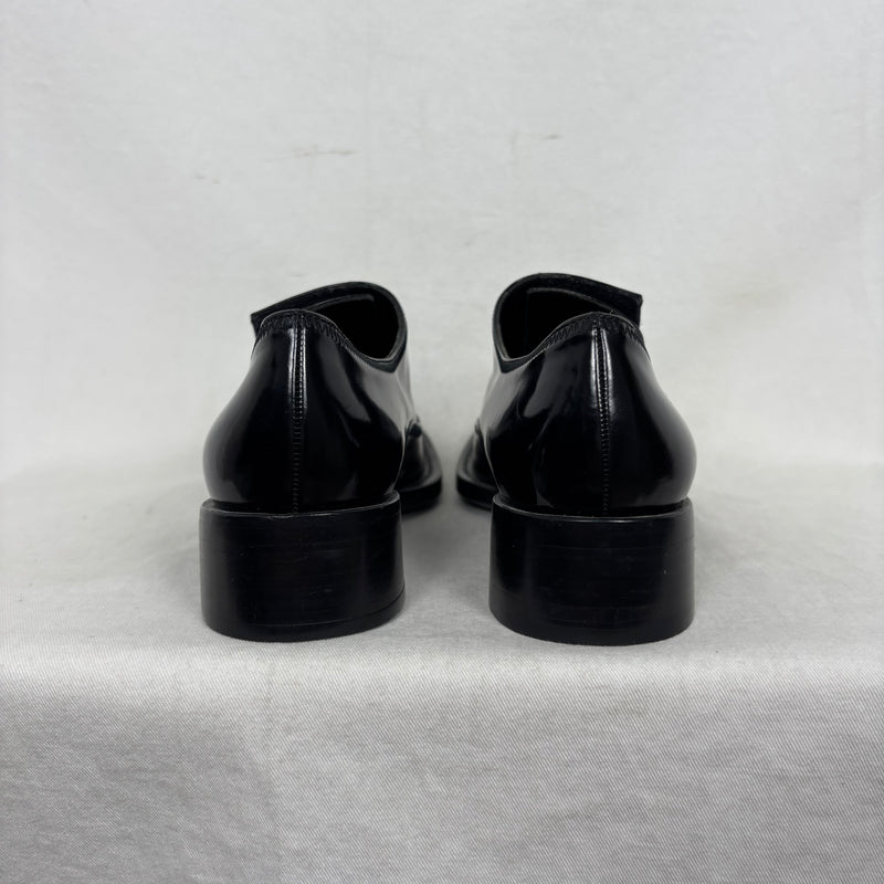 Prada Patent Leather Monk Strap Shoes