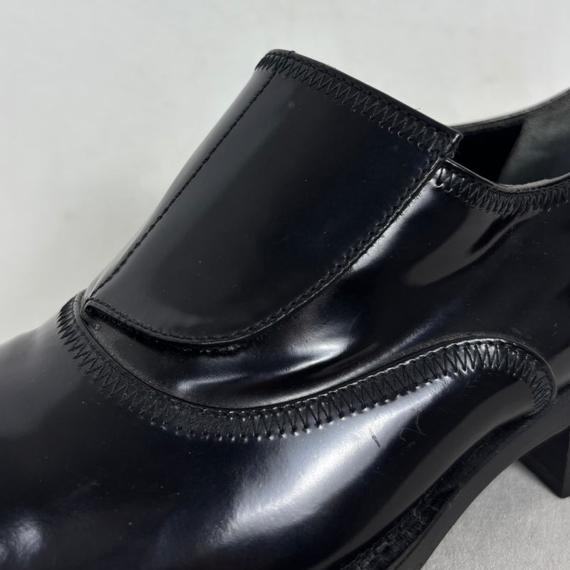 Prada Patent Leather Monk Strap Shoes