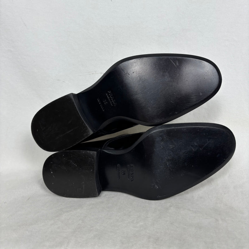 Prada Patent Leather Monk Strap Shoes