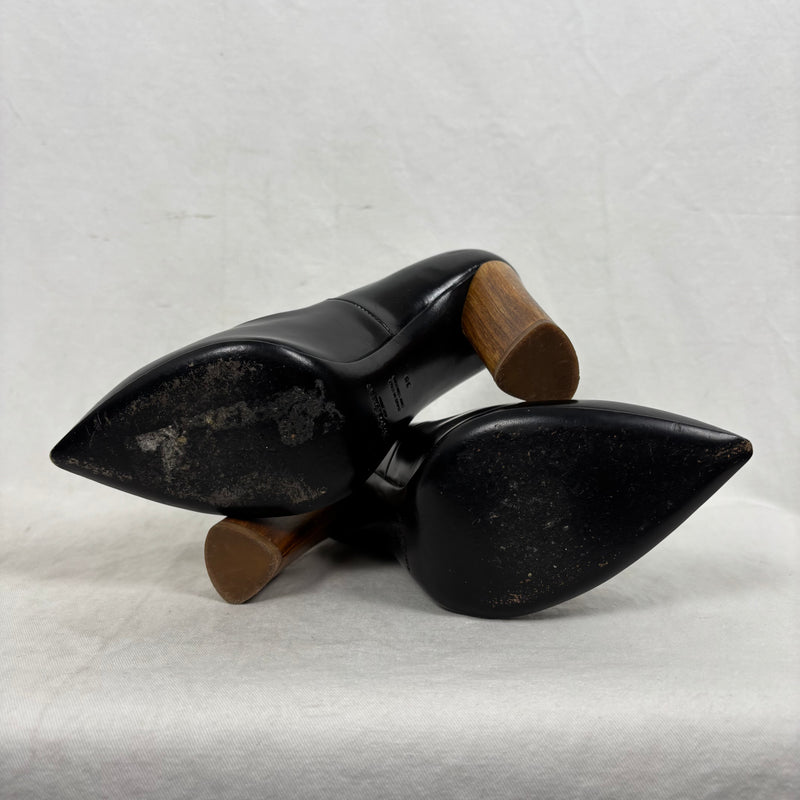 FW07 Yves Saint Laurent Wood Block Heel