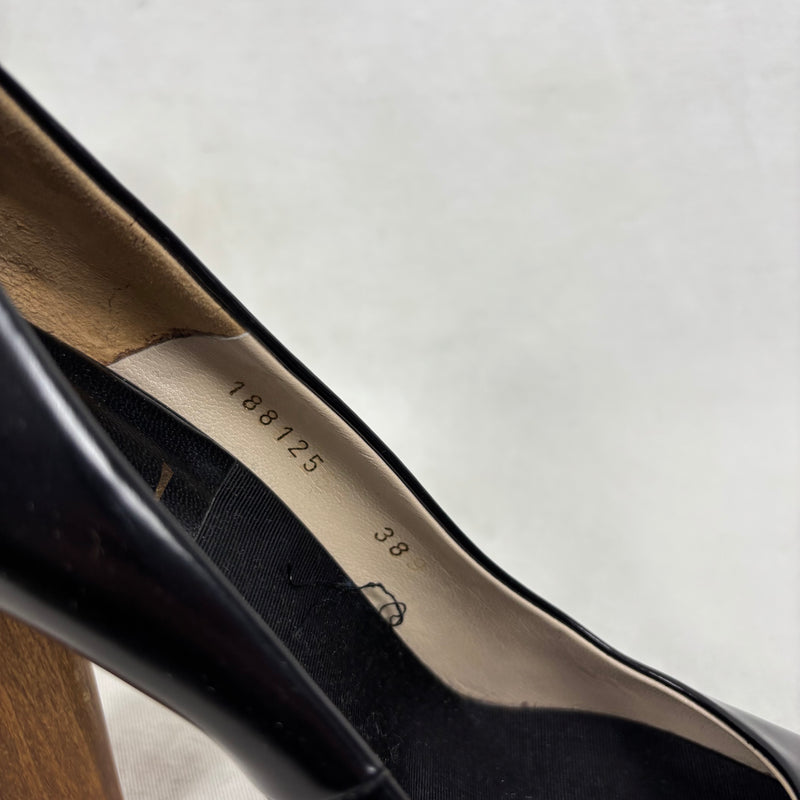 FW07 Yves Saint Laurent Wood Block Heel