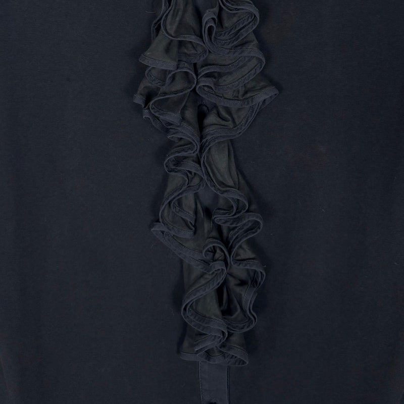 Anne Fontaine Ruffle Button Up Blouse