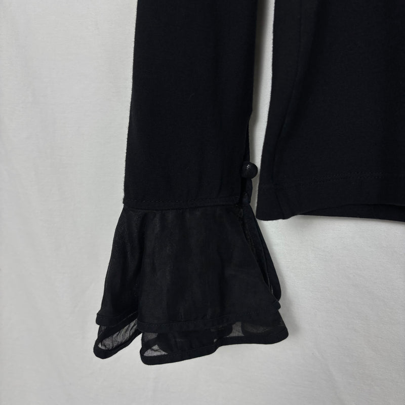 Anne Fontaine Ruffle Button Up Blouse