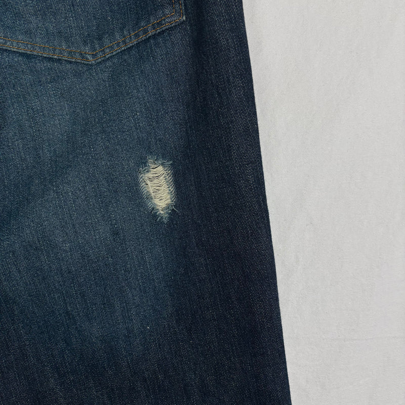 00s Number (N)ine Dark Wash Ripped Knee Jeans