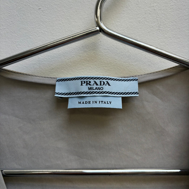 SS11 Prada Side Synched V-Neck Shirt