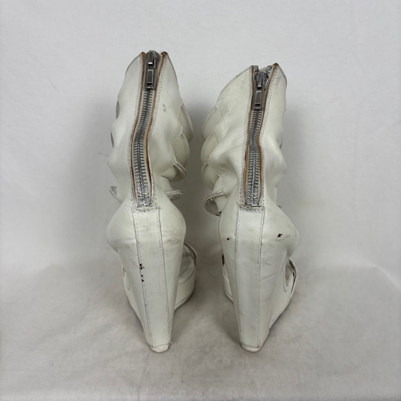 SS12 Rick Owens NASKA Accordion Wedge Heels