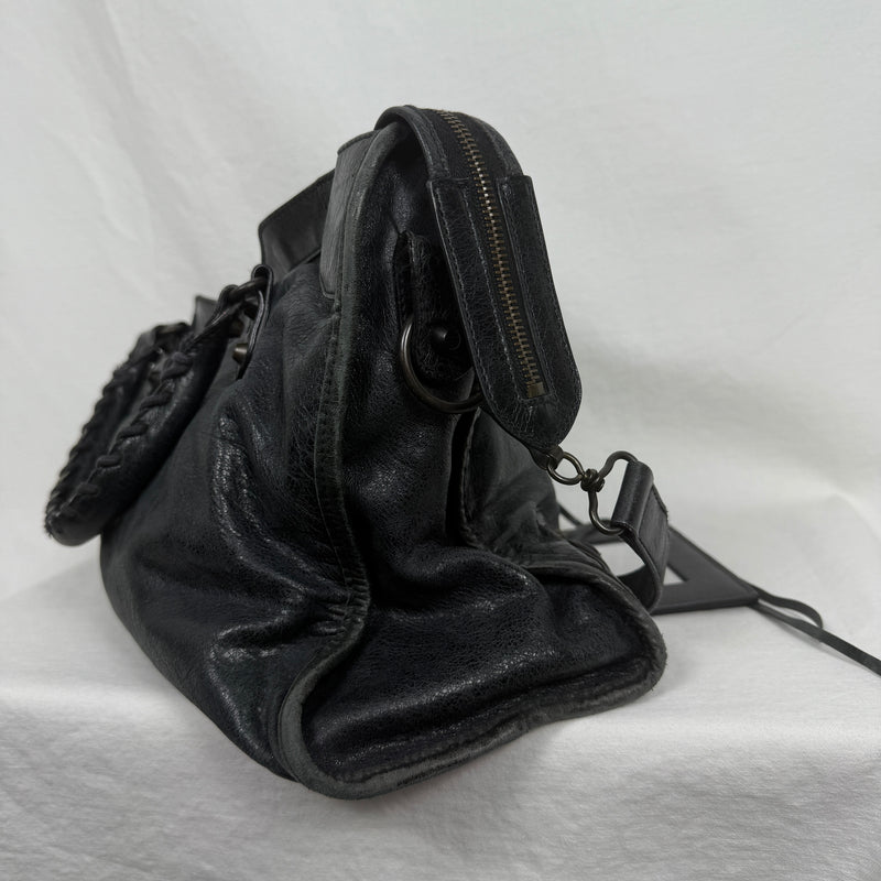 SS09 Balenciaga City Bag By Nicolas Gesquiere in Faded Black