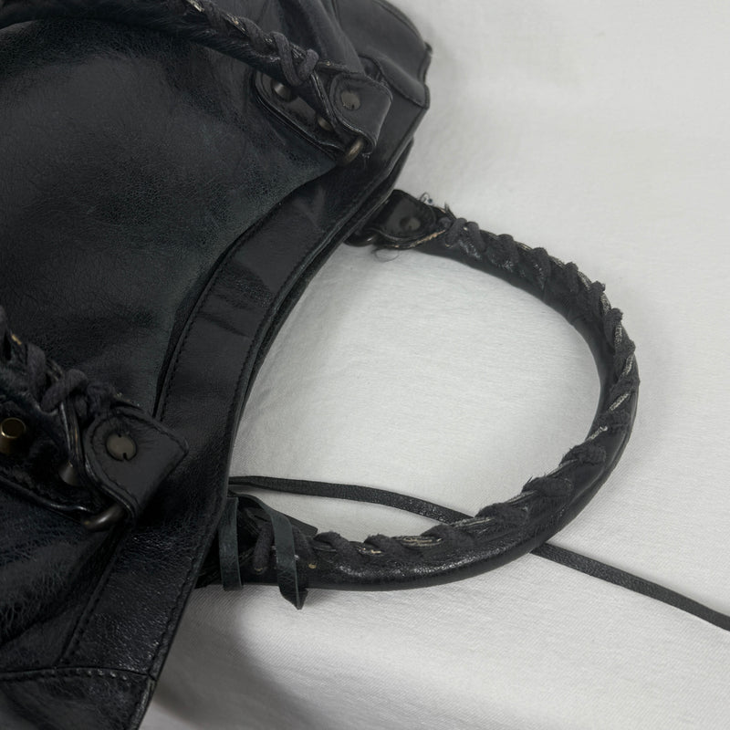 SS09 Balenciaga City Bag By Nicolas Gesquiere in Faded Black