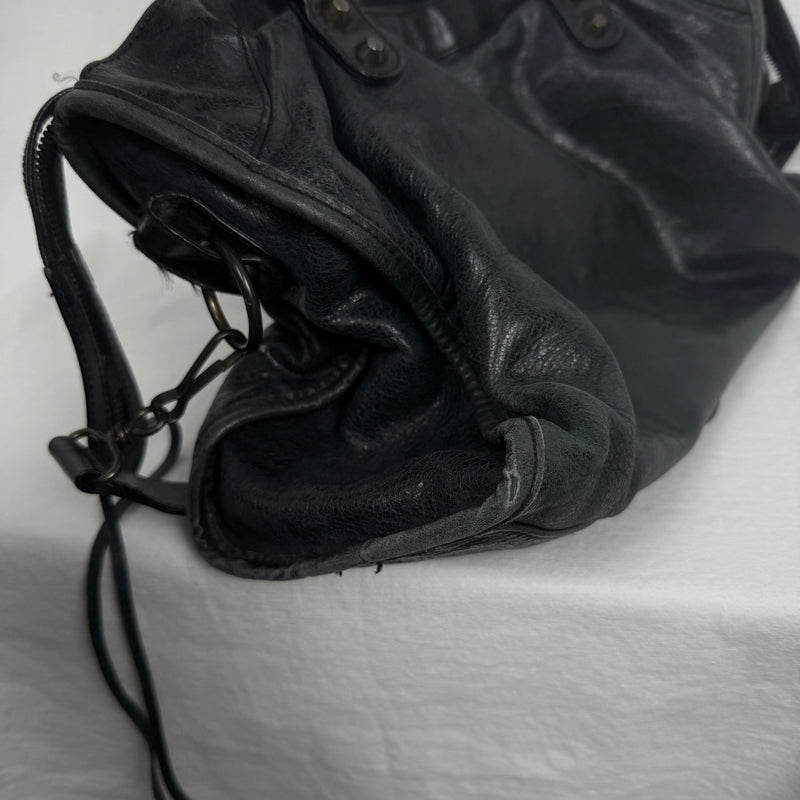 SS09 Balenciaga City Bag By Nicolas Gesquiere in Faded Black