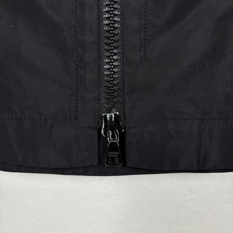 00s Prada Nylon Belted Zipper Skirt